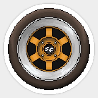 Pixelart Wheel Sticker